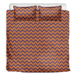Halloween Zigzag Pattern Print Duvet Cover Bedding Set