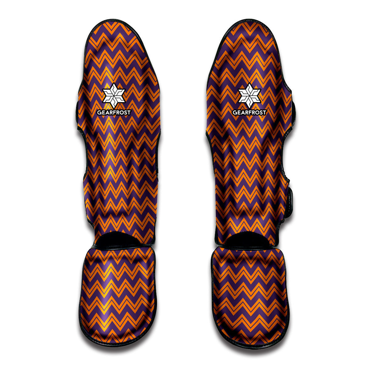 Halloween Zigzag Pattern Print Muay Thai Shin Guard