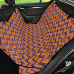 Halloween Zigzag Pattern Print Pet Car Back Seat Cover