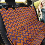 Halloween Zigzag Pattern Print Pet Car Back Seat Cover
