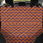 Halloween Zigzag Pattern Print Pet Car Back Seat Cover