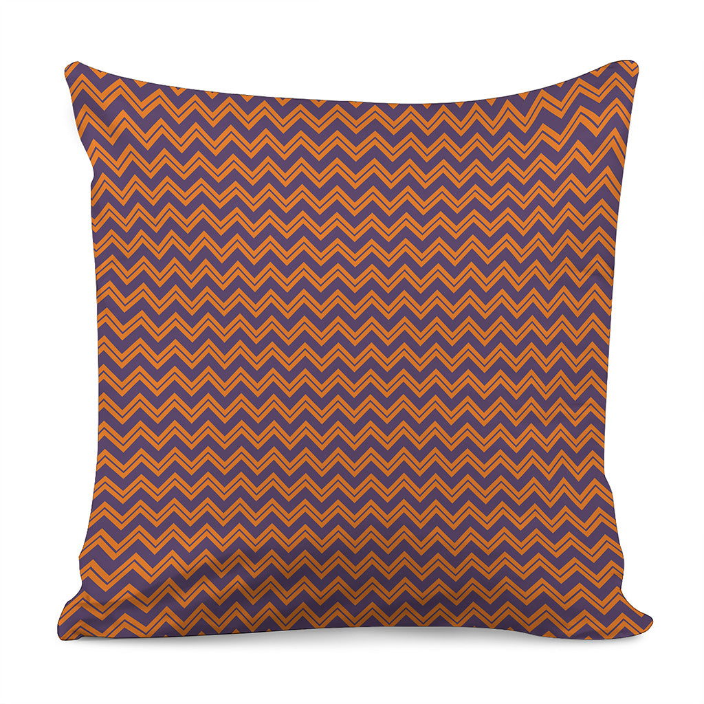 Halloween Zigzag Pattern Print Pillow Cover