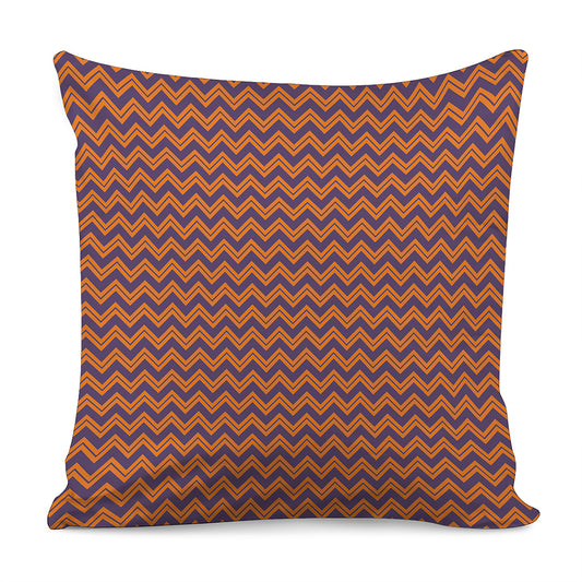 Halloween Zigzag Pattern Print Pillow Cover