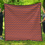 Halloween Zigzag Pattern Print Quilt