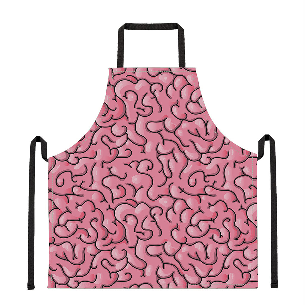 Halloween Zombie Brain Print Apron