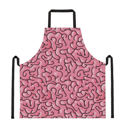 Halloween Zombie Brain Print Apron