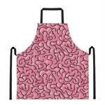 Halloween Zombie Brain Print Apron