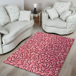 Halloween Zombie Brain Print Area Rug