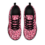 Halloween Zombie Brain Print Black Sneakers