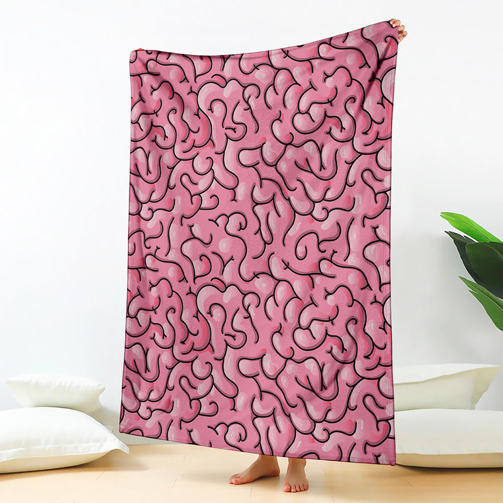 Halloween Zombie Brain Print Blanket