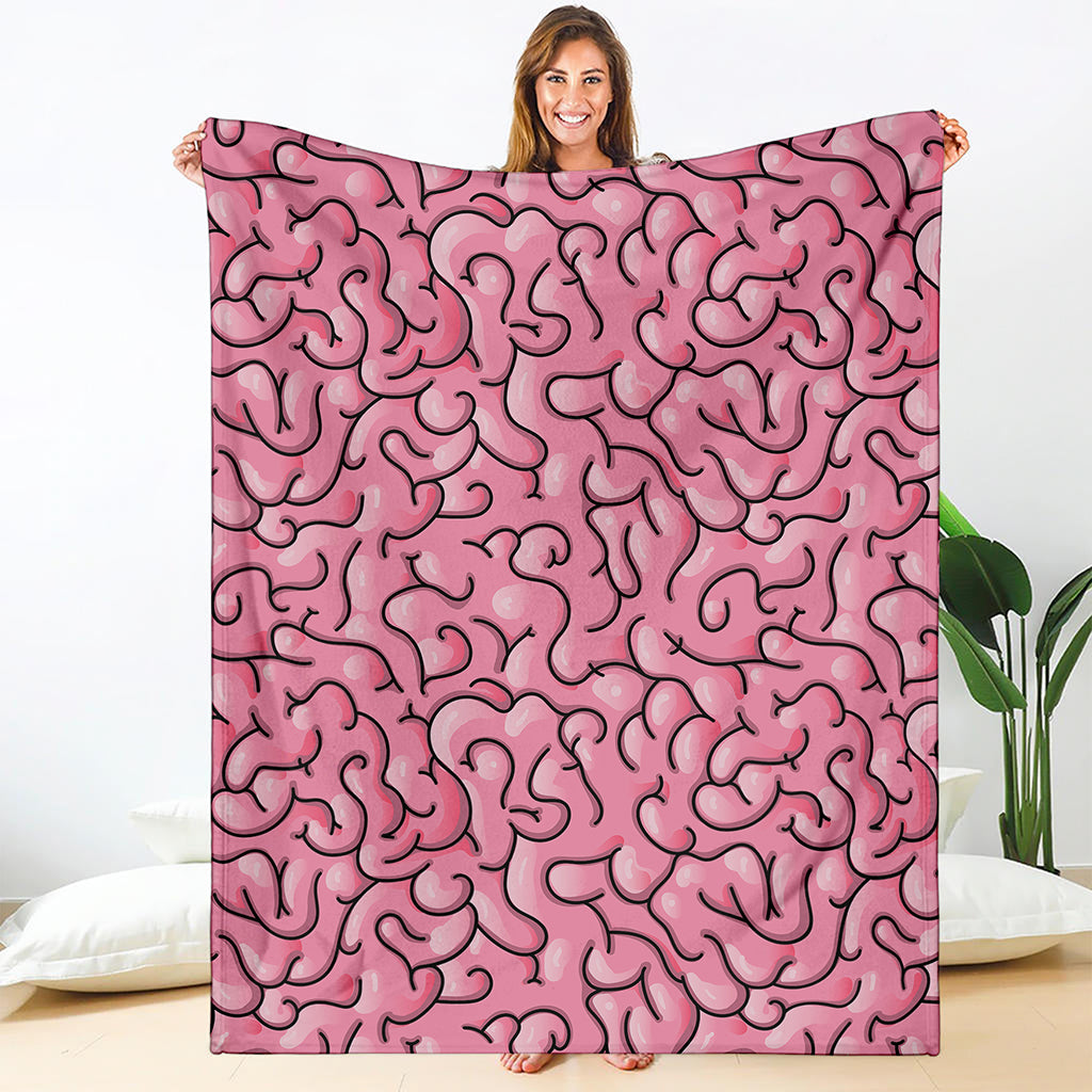 Halloween Zombie Brain Print Blanket