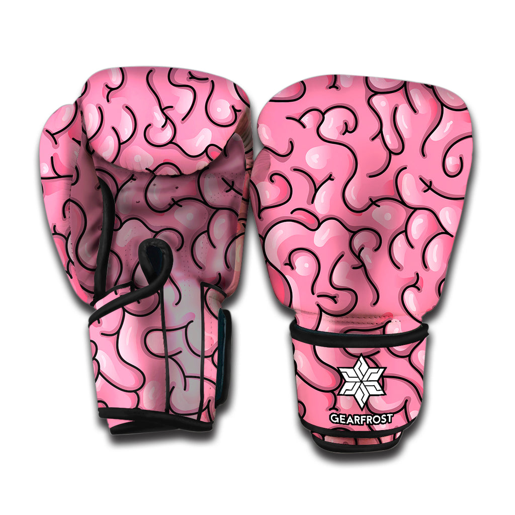 Halloween Zombie Brain Print Boxing Gloves
