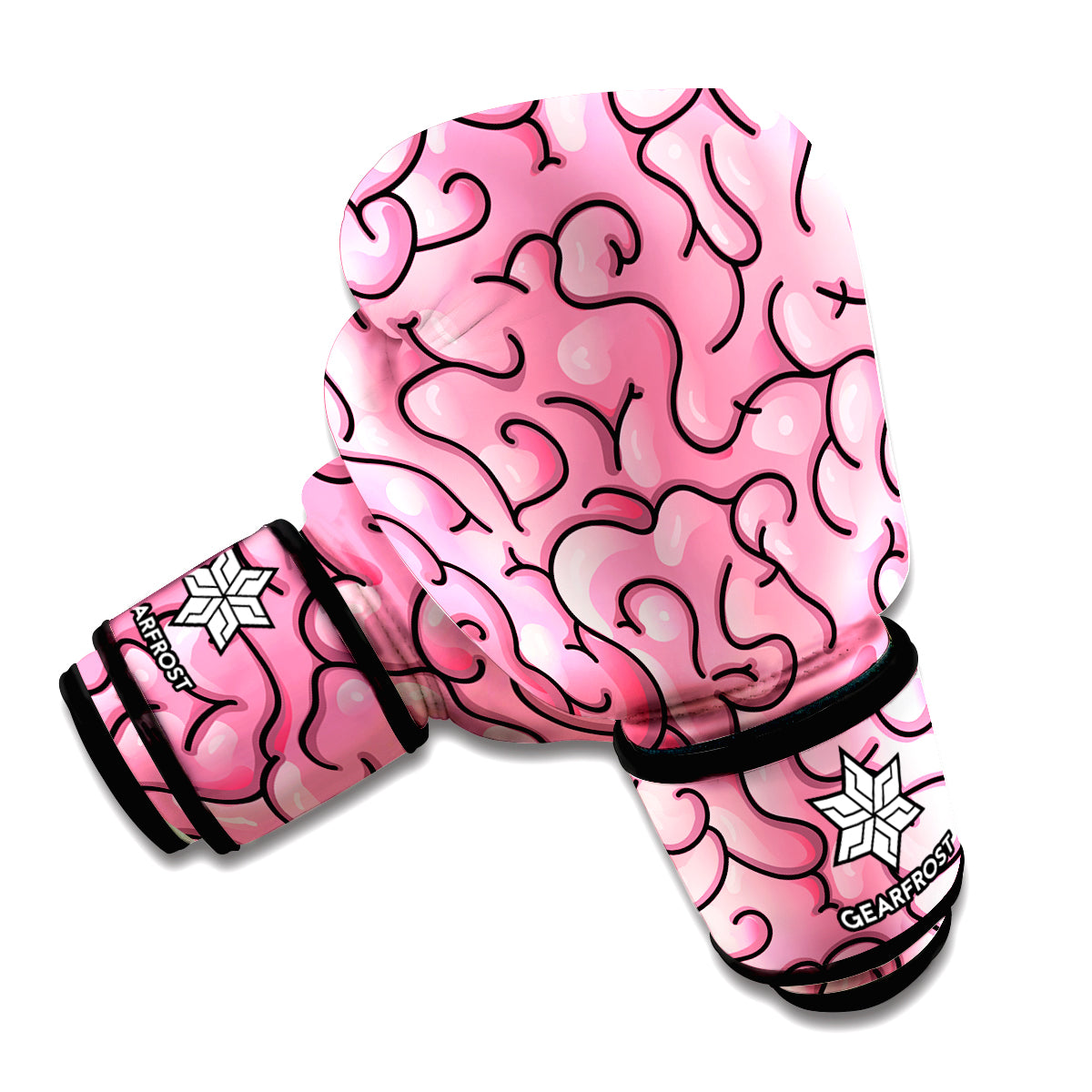 Halloween Zombie Brain Print Boxing Gloves