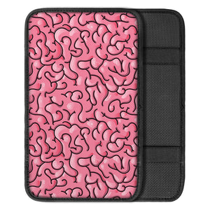 Halloween Zombie Brain Print Car Center Console Cover