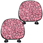 Halloween Zombie Brain Print Car Headrest Covers