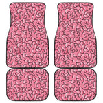 Halloween Zombie Brain Print Front and Back Car Floor Mats