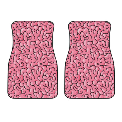 Halloween Zombie Brain Print Front Car Floor Mats
