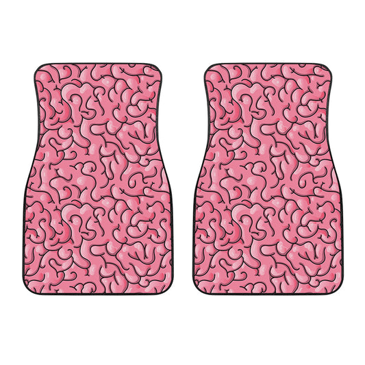 Halloween Zombie Brain Print Front Car Floor Mats