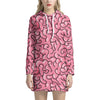 Halloween Zombie Brain Print Hoodie Dress