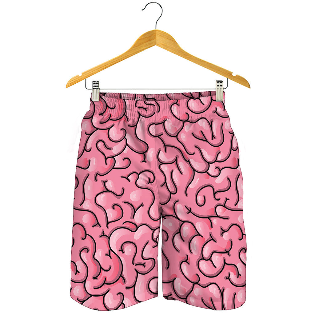 Halloween Zombie Brain Print Men's Shorts