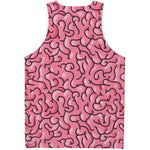 Halloween Zombie Brain Print Men's Tank Top