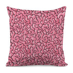 Halloween Zombie Brain Print Pillow Cover