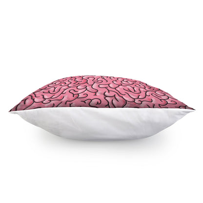 Halloween Zombie Brain Print Pillow Cover