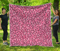Halloween Zombie Brain Print Quilt