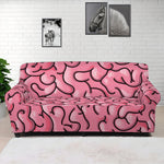 Halloween Zombie Brain Print Sofa Cover