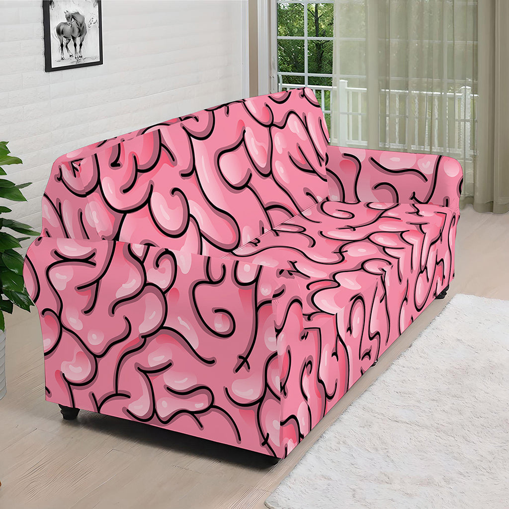 Halloween Zombie Brain Print Sofa Cover