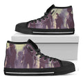 Halloween Zombie Crowd Print Black High Top Sneakers