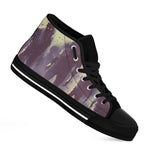 Halloween Zombie Crowd Print Black High Top Shoes