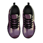 Halloween Zombie Crowd Print Black Sneakers