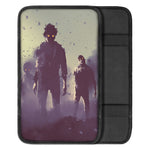 Halloween Zombie Crowd Print Car Center Console Cover