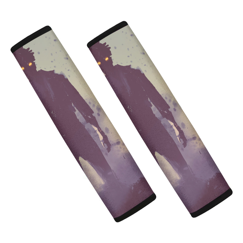 Halloween Zombie Crowd Print Car Seat Belt Covers
