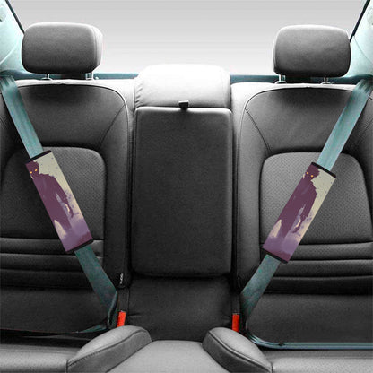 Halloween Zombie Crowd Print Car Seat Belt Covers