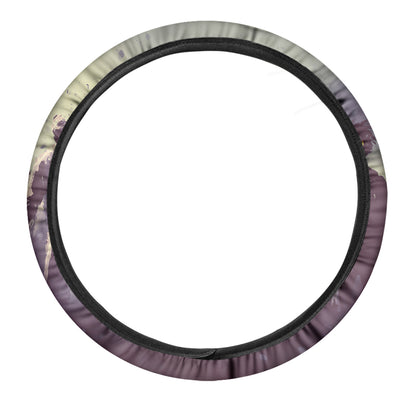 Halloween Zombie Crowd Print Car Steering Wheel Cover