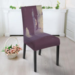 Halloween Zombie Crowd Print Dining Chair Slipcover