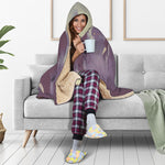 Halloween Zombie Crowd Print Hooded Blanket