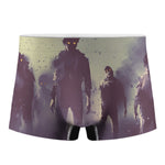 Halloween Zombie Crowd Print Men's Boxer Briefs
