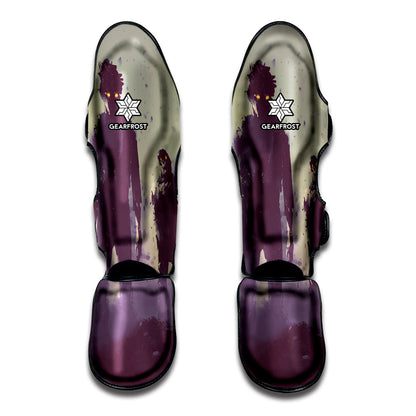 Halloween Zombie Crowd Print Muay Thai Shin Guard