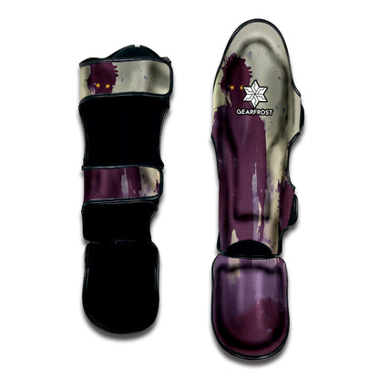 Halloween Zombie Crowd Print Muay Thai Shin Guard