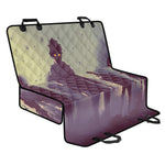 Halloween Zombie Crowd Print Pet Car Back Seat Cover