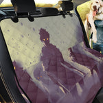 Halloween Zombie Crowd Print Pet Car Back Seat Cover