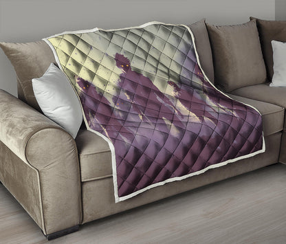 Halloween Zombie Crowd Print Quilt