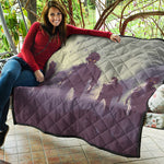 Halloween Zombie Crowd Print Quilt