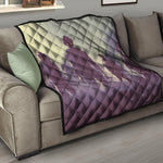 Halloween Zombie Crowd Print Quilt