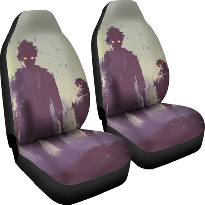 Halloween Zombie Crowd Print Universal Fit Car Seat Covers