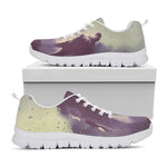 Halloween Zombie Crowd Print White Sneakers