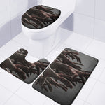 Halloween Zombie Hands Print 3 Piece Bath Mat Set